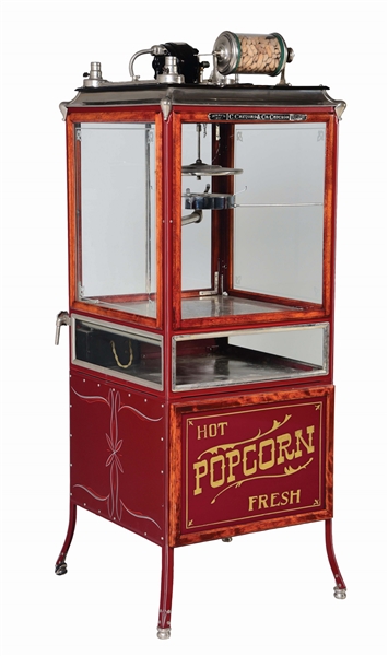 C.CRETORS & CO FLOOR MODEL POPCORN MACHINE.