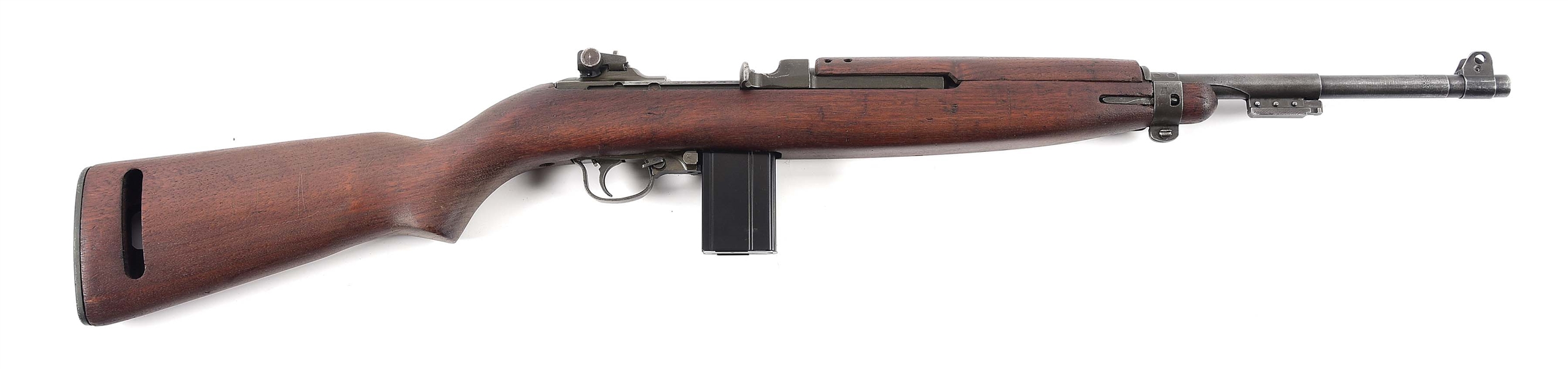 (C) INLAND M1 CARBINE SEMI-AUTOMATIC RIFLE.