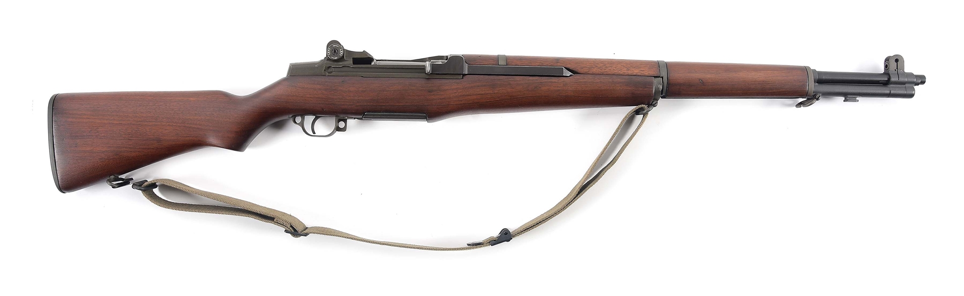 (C) WINCHESTER M1 GARAND SEMI-AUTOMATIC RIFLE.