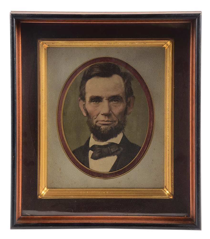 1880S COLOR LITHO PORTRAIT OF ABRAHAM LINCOLN.