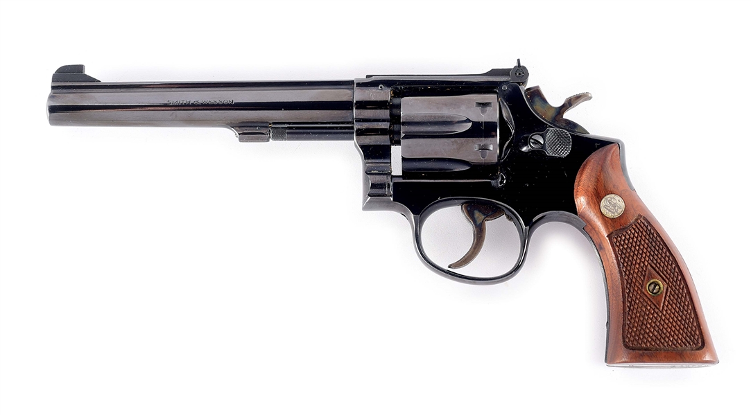 (C) SMITH & WESSON MODEL 17 REVOLVER.