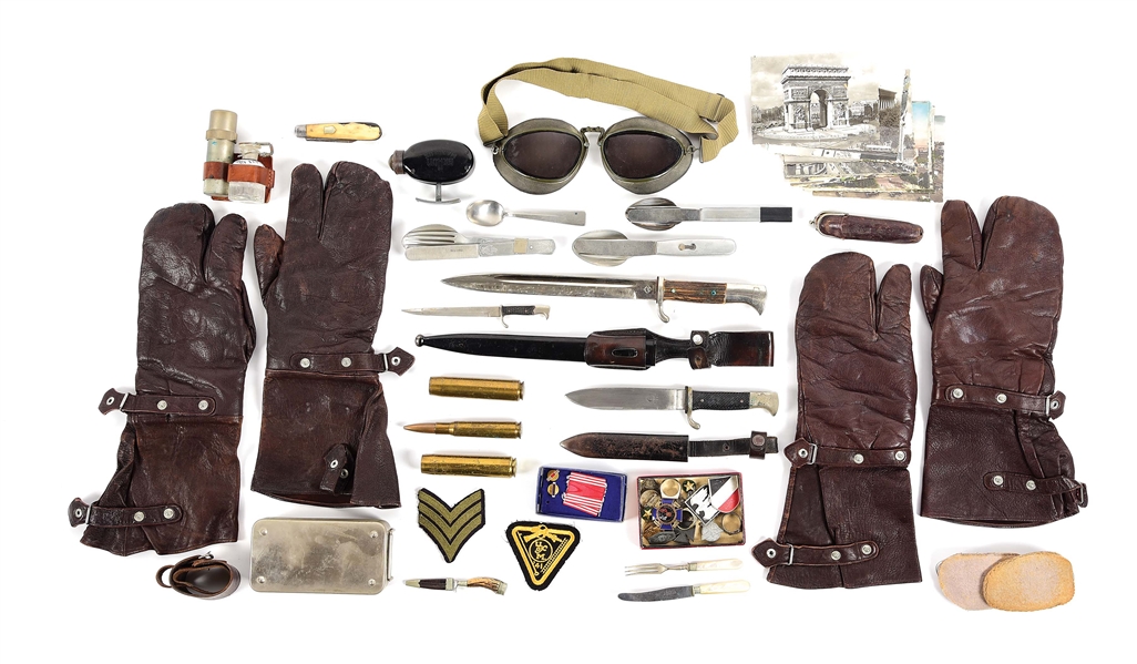 LOT OF VETERAN BRING BACK GERMAN WWII ITEMS.