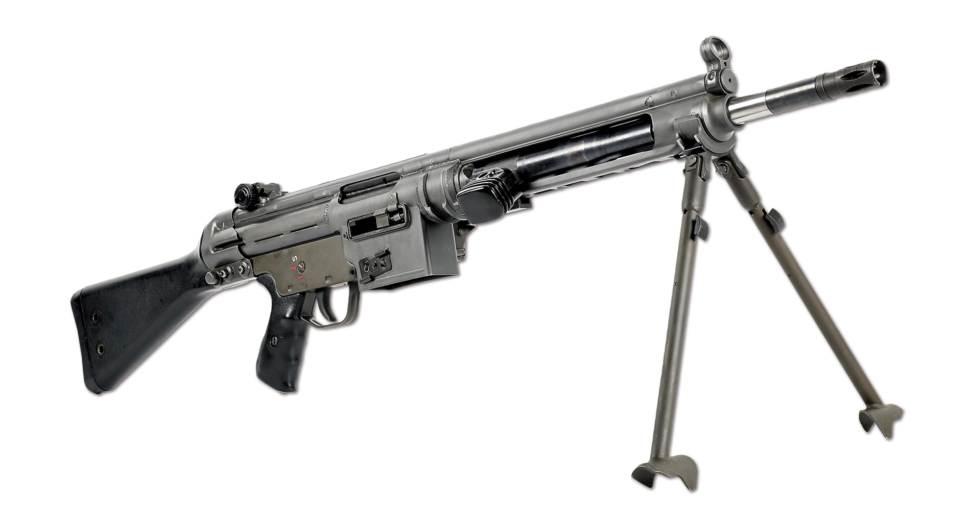 (N) FINE & HIGHLY DESIRABLE QUALIFIED MANUFACTURING HK21 GENERAL PURPOSE MACHINE GUN (FULLY TRANSFERABLE).