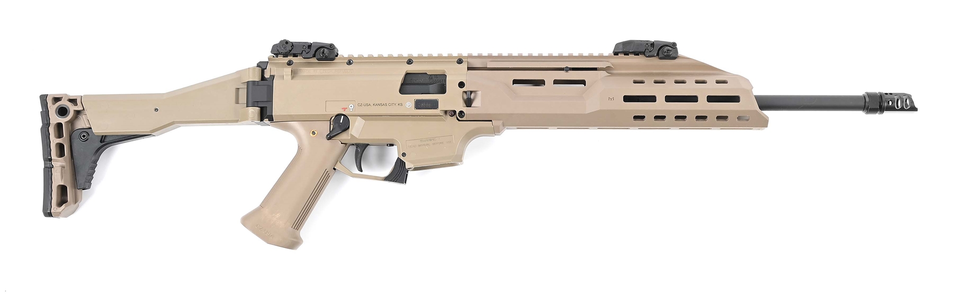 (M) CZ SCORPION EVO 3 S1 SEMI-AUTOMATIC RIFLE WITH BOX.