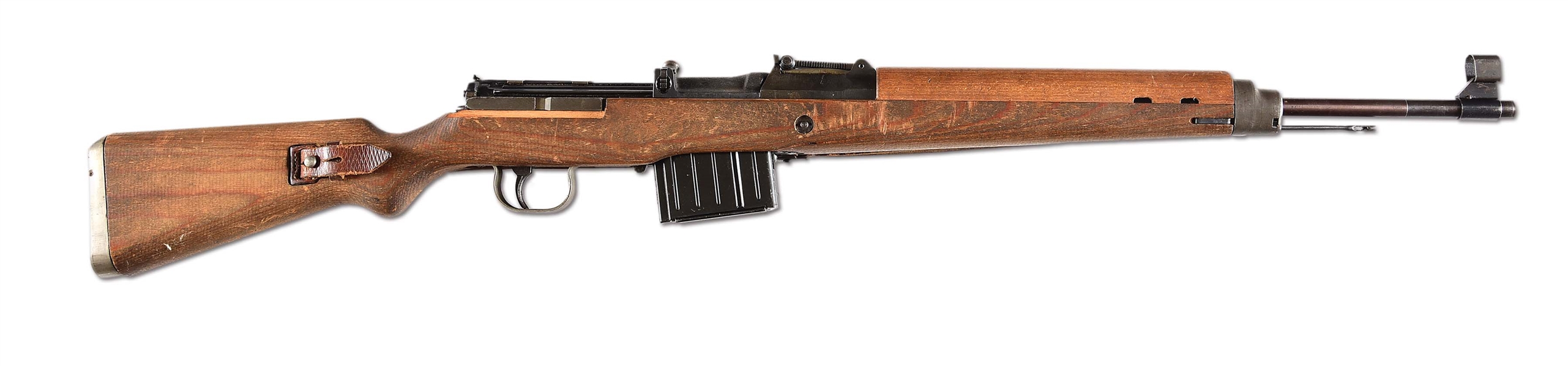 (C) EXCEPTIONAL AND SELDOM ENCOUNTERED LATE WAR WALTHER "AC/45" DUAL CODE K43 SEMI-AUTOMATIC RIFLE.