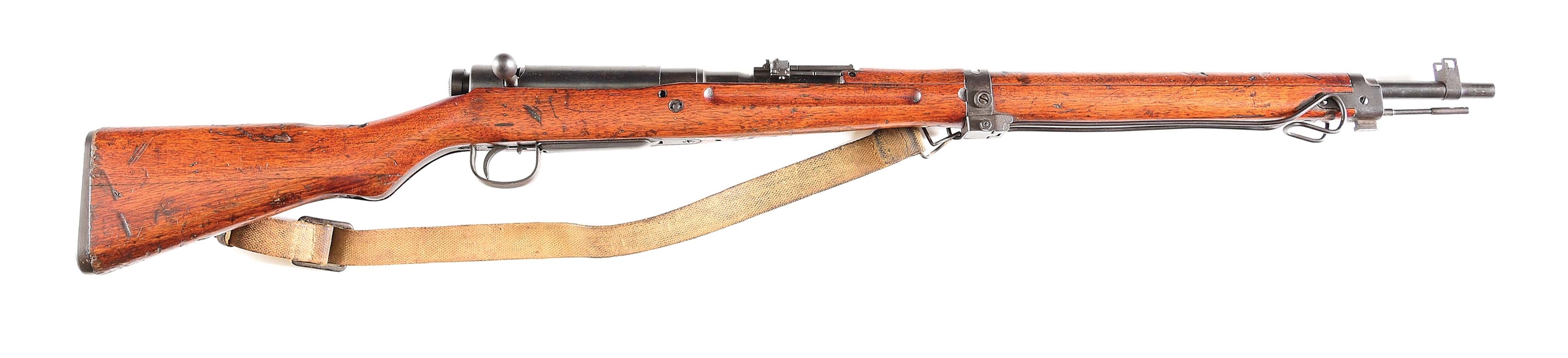 (C) NICE IMPERIAL JAPANESE TOYO KOGYO SERIES 30 TYPE 99 ARISAKA BOLT ACTION RIFLE WITH DUST COVER & SLING.