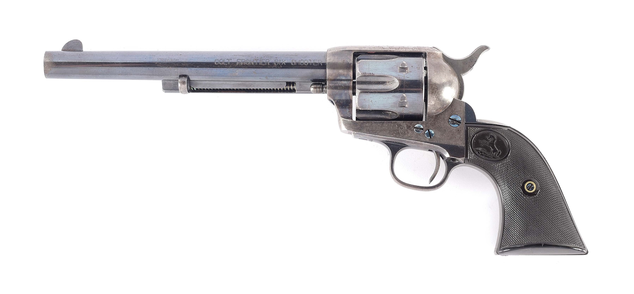 (A) LONDON SHIPPED COLT FRONTIER SIX SHOOTER SINGLE ACTION REVOLVER.