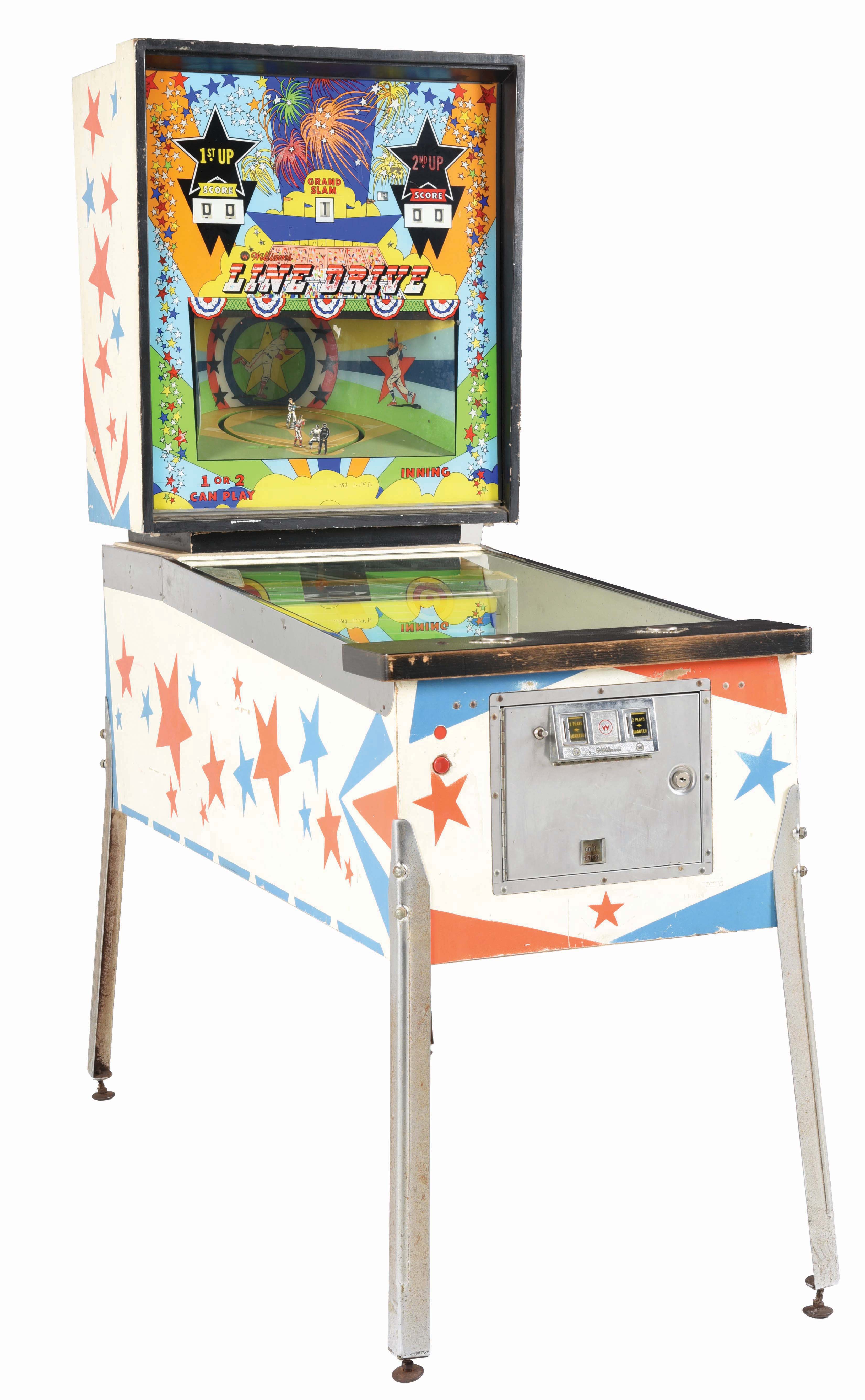 Line Drive Arcade popular Baseball Backglass