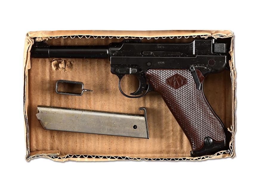 (C) EXTREMELY FINE FINNISH VALMET L-35 LAHTI SERIES IV SEMI-AUTOMATIC WITH ORIGINAL BOX & ACCESSORIES.