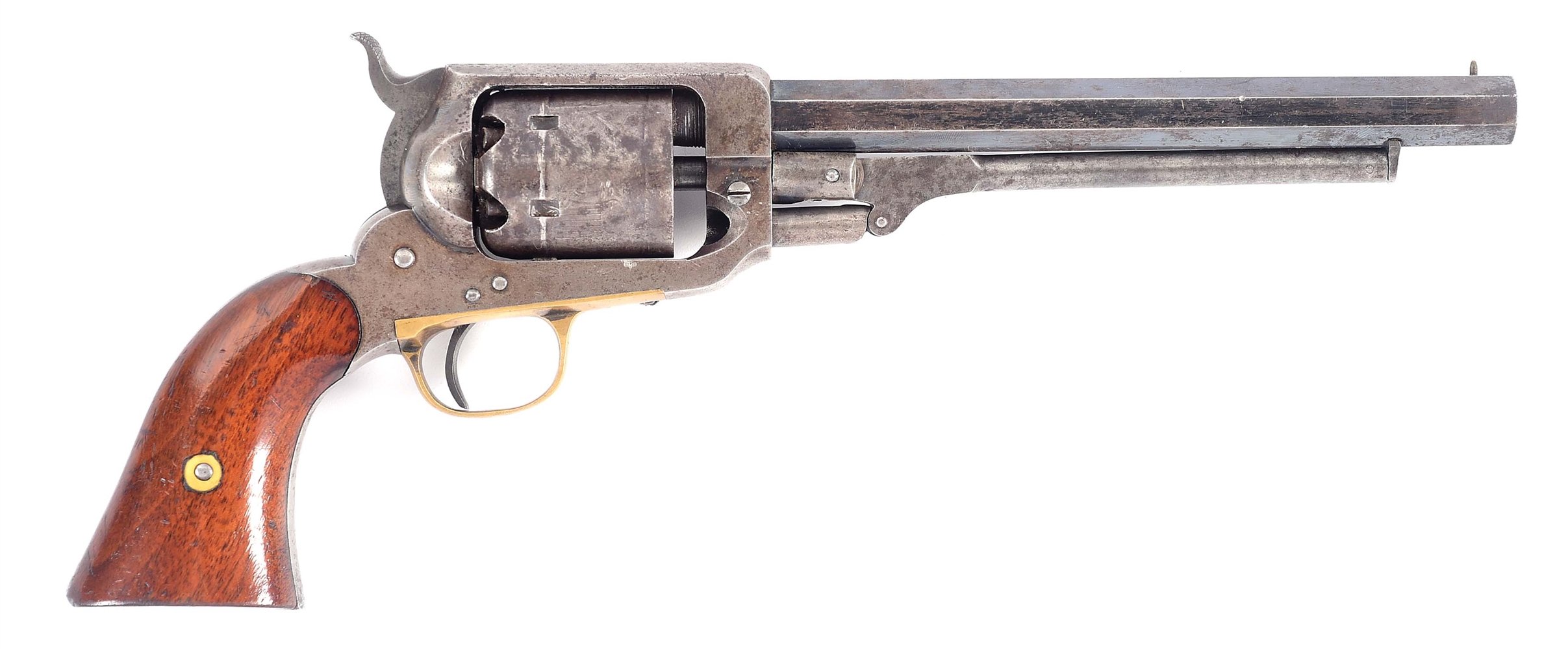 (A) WHITNEY NAVY MODEL SINGLE ACTION PERCUSSION REVOLVER. 
