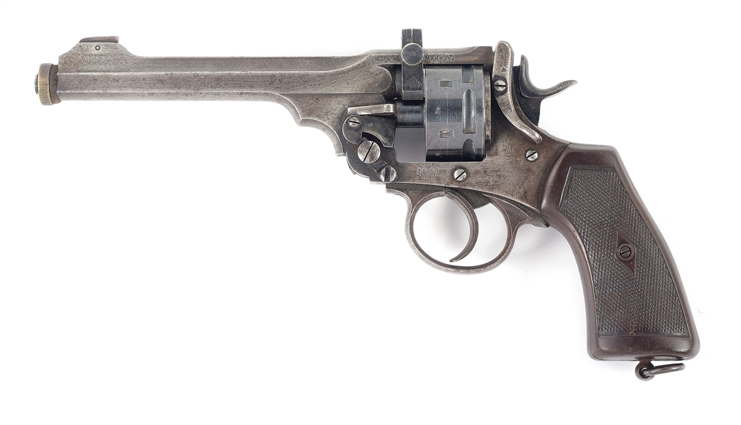 (C) WEBLEY MARK VI REVOLVER WITH SCARCE PARKER-HALE .22 CONVERSION.