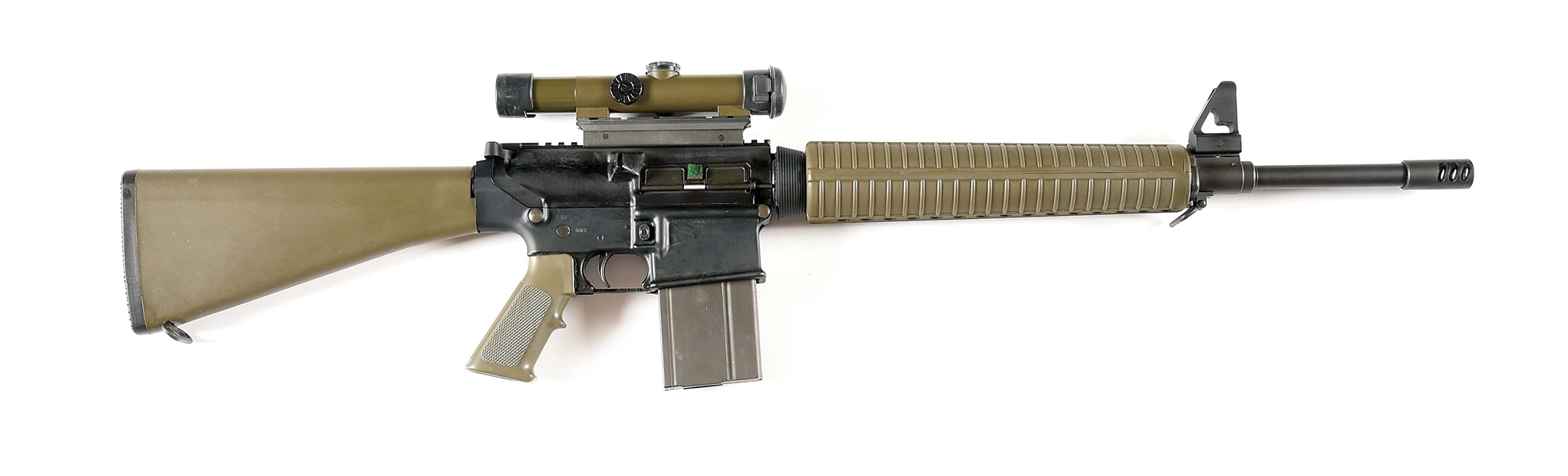 (M) ARMALITE AR-10A4 SEMI AUTOMATIC RIFLE.