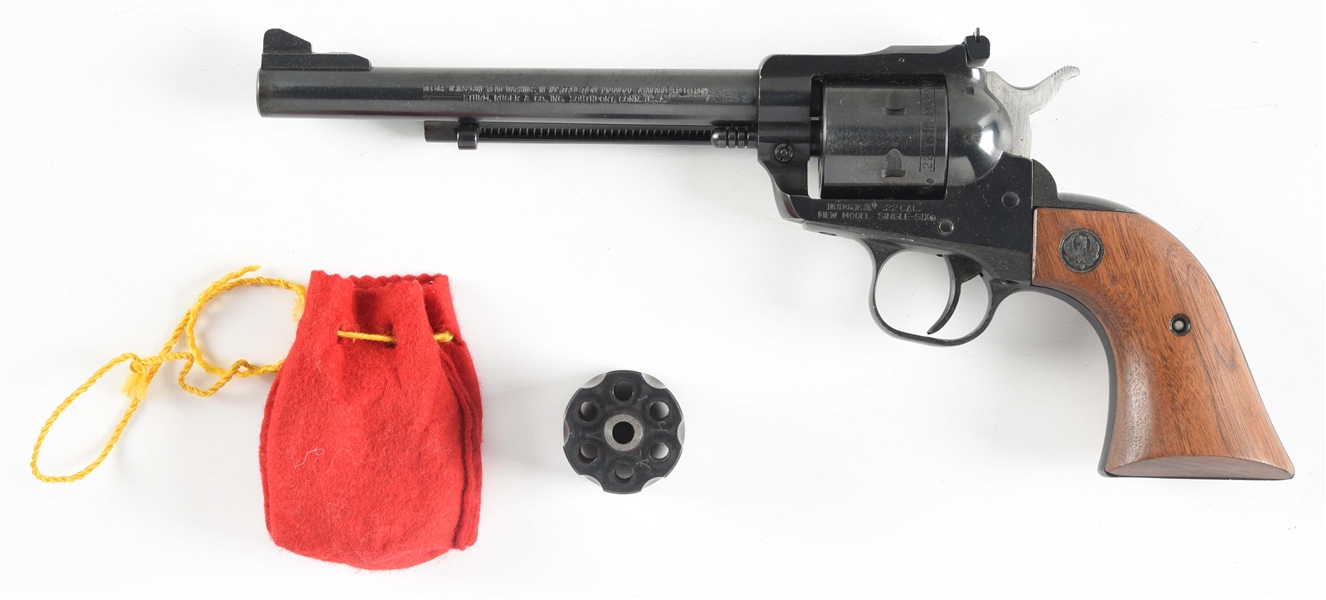 (M) RUGER SINGLE SIX WITH MAGNUM CYLINDER SINGLE ACTION REVOLVER