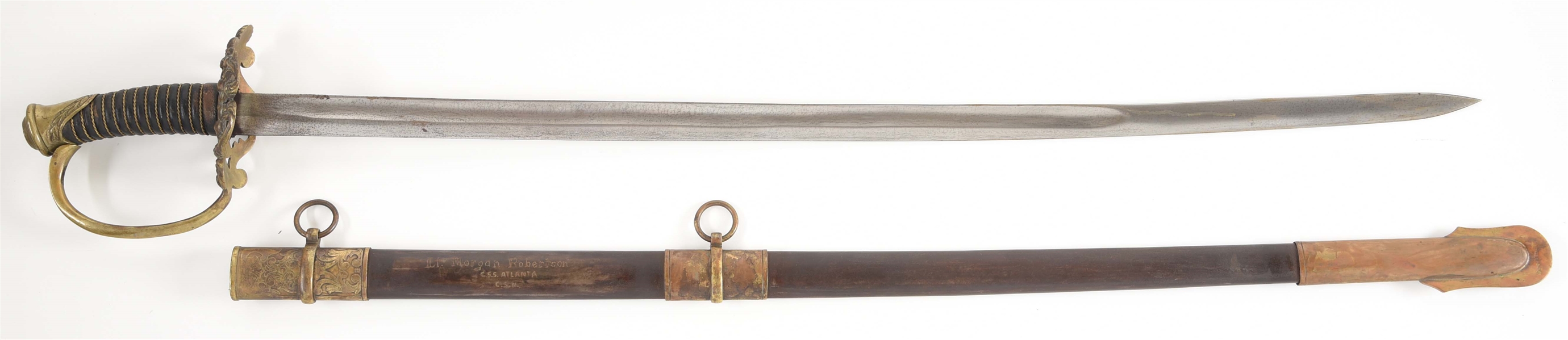 CIVIL WAR CONFEDERATE REENACTOR CSS ATLANTA PRESENTATION SWORD.