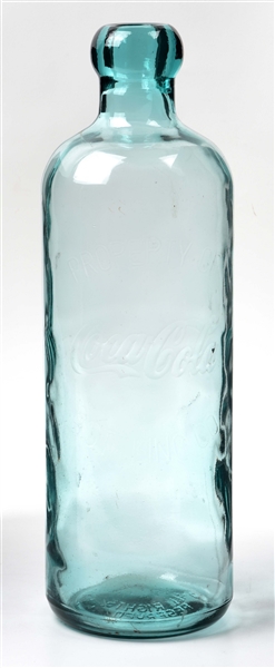 LARGE COCA-COLA GLASS BOTTLE.