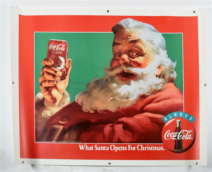 COMPLETE SET OF POSTER ADVERTISING FOR COCA-COLA ISSUED DISPLAY.