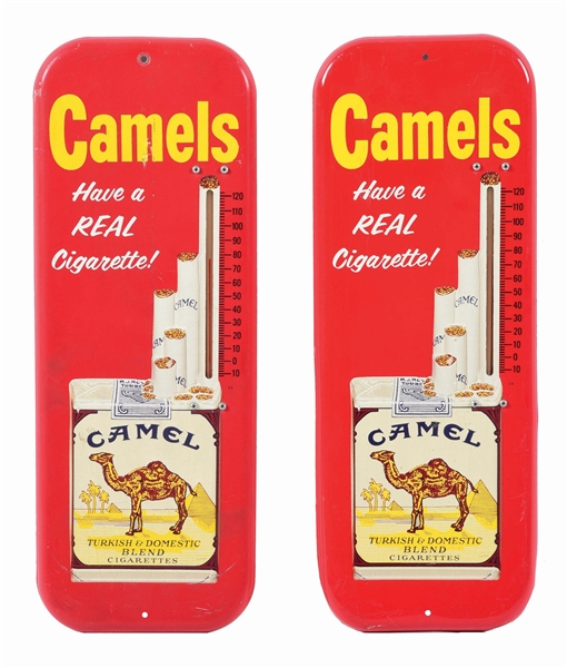 LOT OF 2: CAMELS THERMOMETERS.