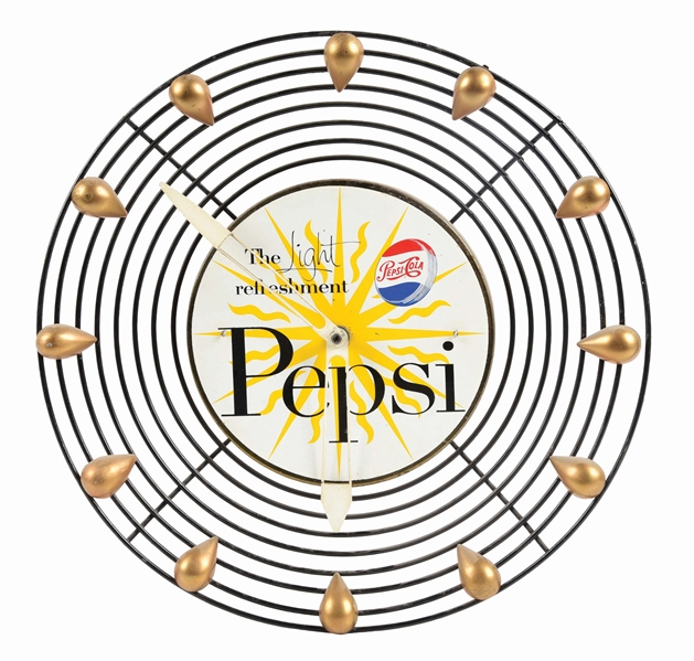 PEPSI-COLA CLOCK.