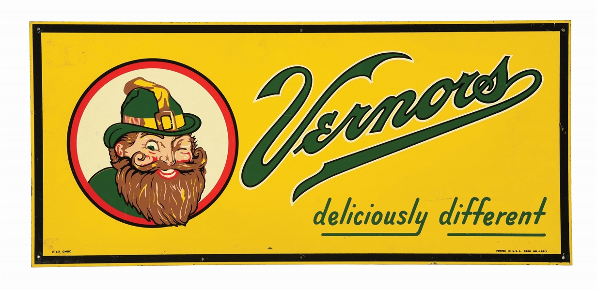 VERNORS GINGER ALE SIGN.