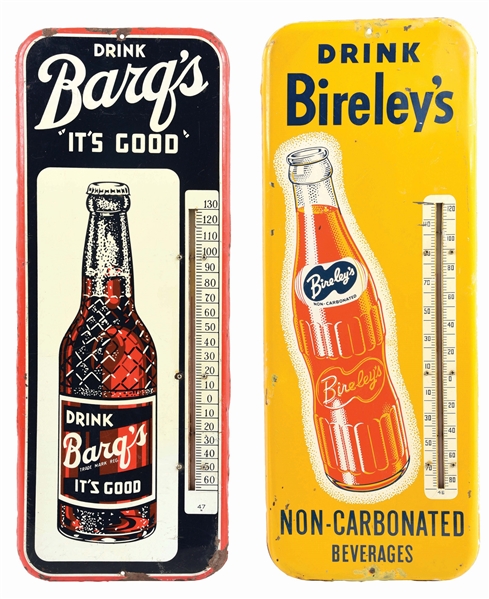 LOT OF 2: BIRELEYS AND BARQS THERMOMETERS.