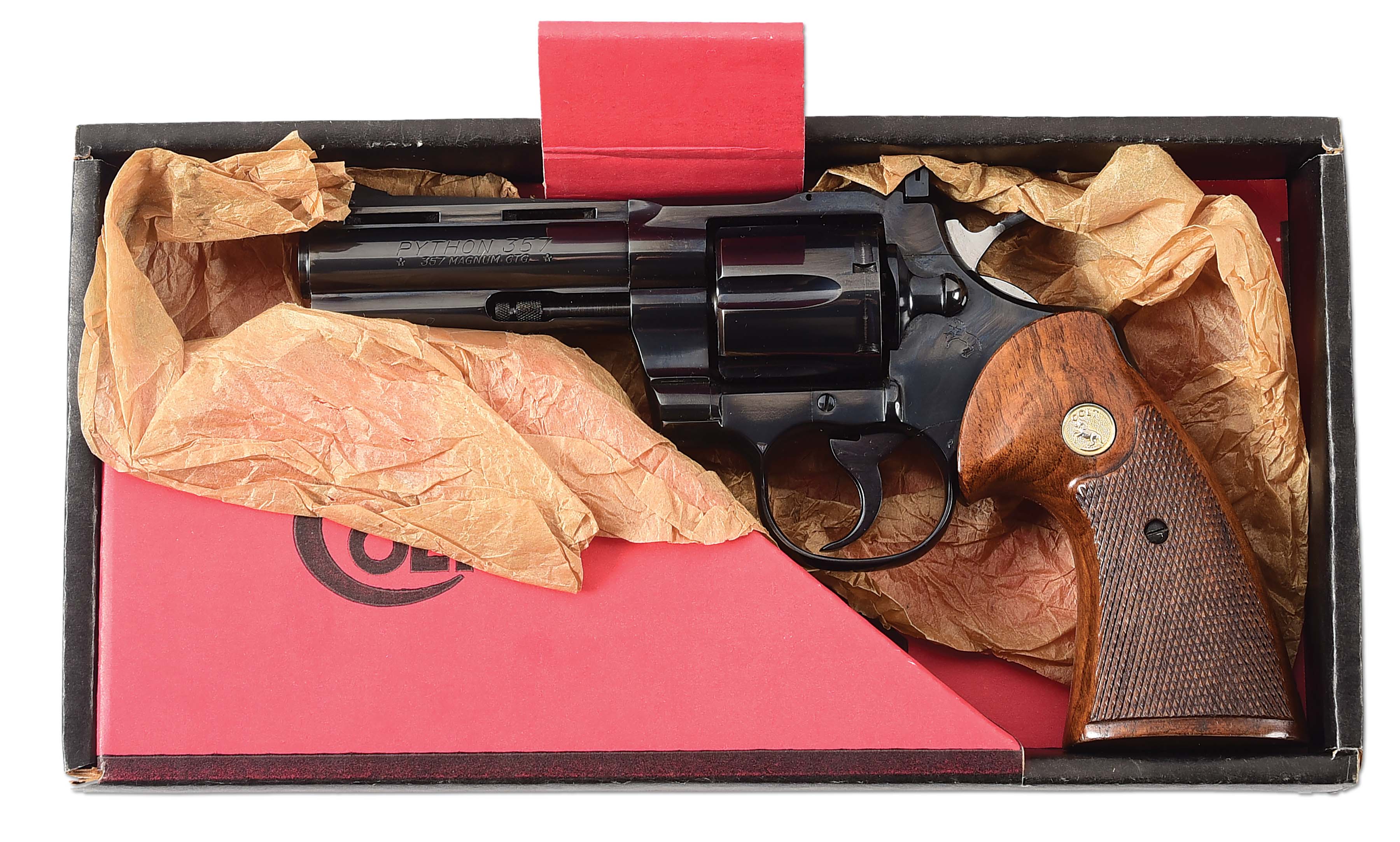 Lot Detail - (C) COLT PYTHON DOUBLE ACTION REVOLVER.