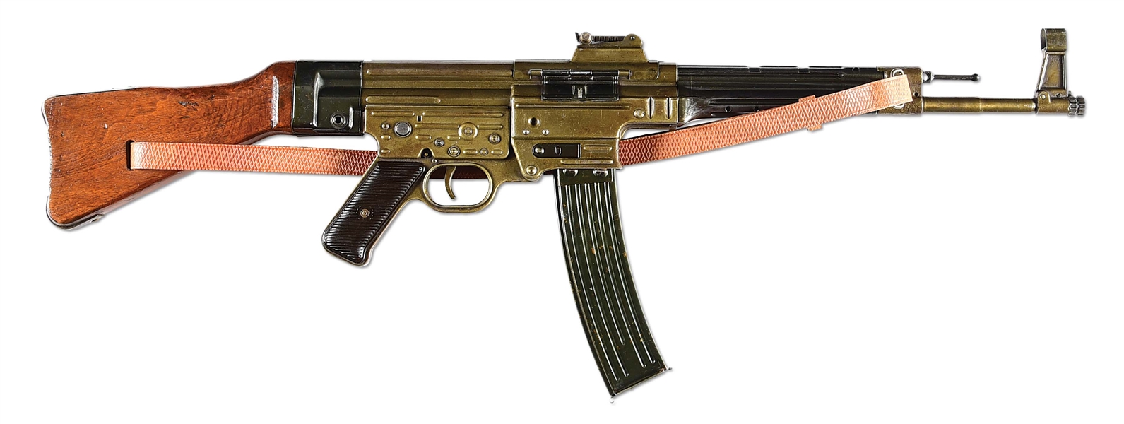 (N) EXTREMELY DESIRABLE MATCHING GERMAN STG-44 MACHINE GUN MANUFACTURED IN 1945 WITH PHOSPHATE FINISH RECEIVER (CURIO & RELIC).