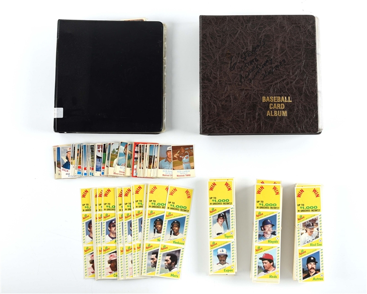 NICE LOT OF MOSTLY 1970S, 1980S, AND 1990S BASEBALL CARDS.