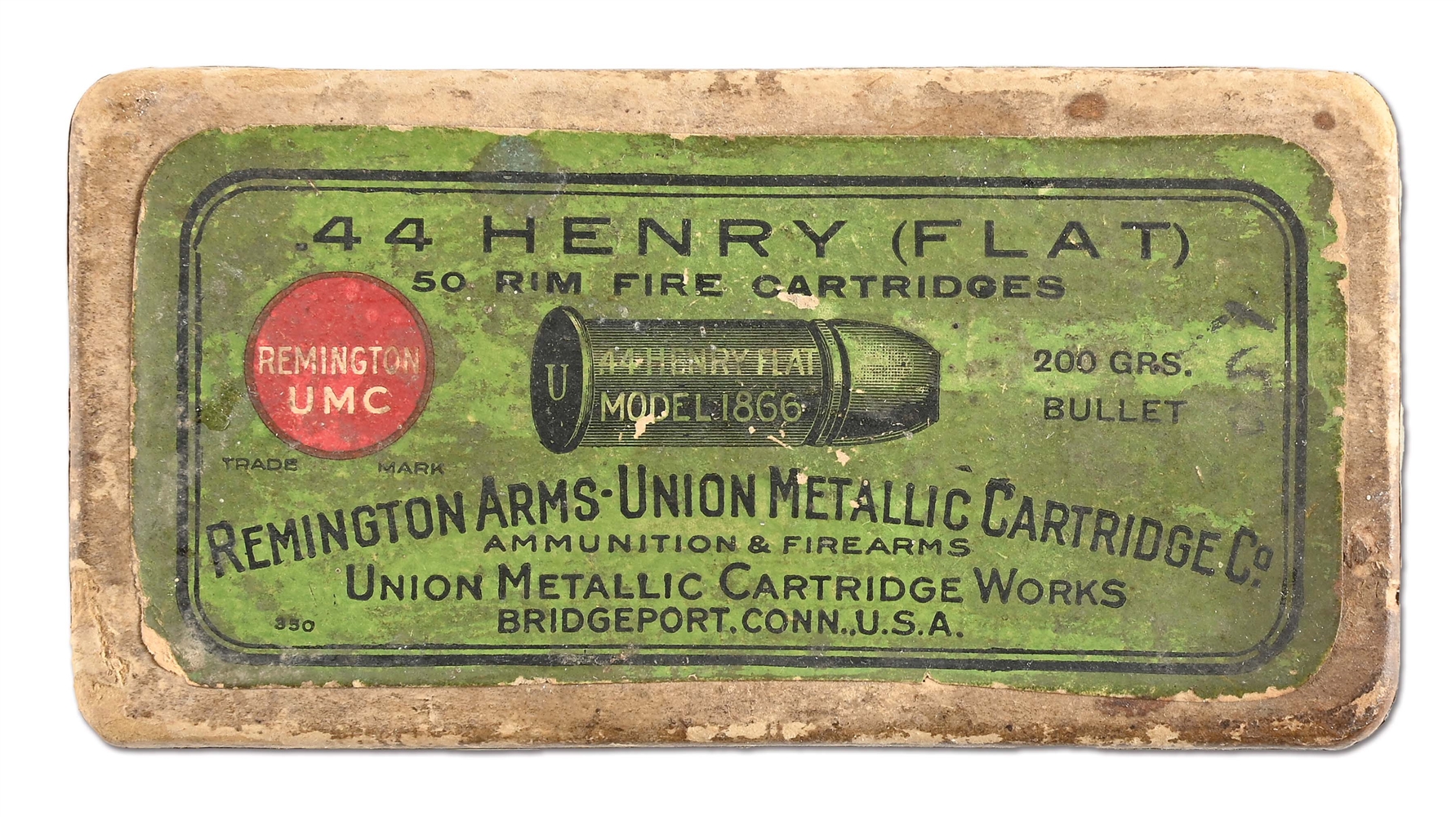 FULL BOX OF REMINGTON UMC .44 HENRY FLAT AMMUNITION.