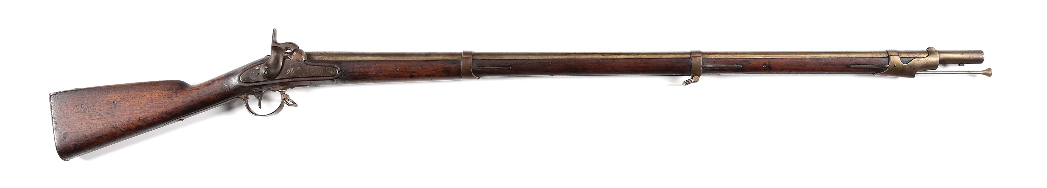 (A) US SPRINGFIELD MODEL 1842 PERCUSSION MUSKET..