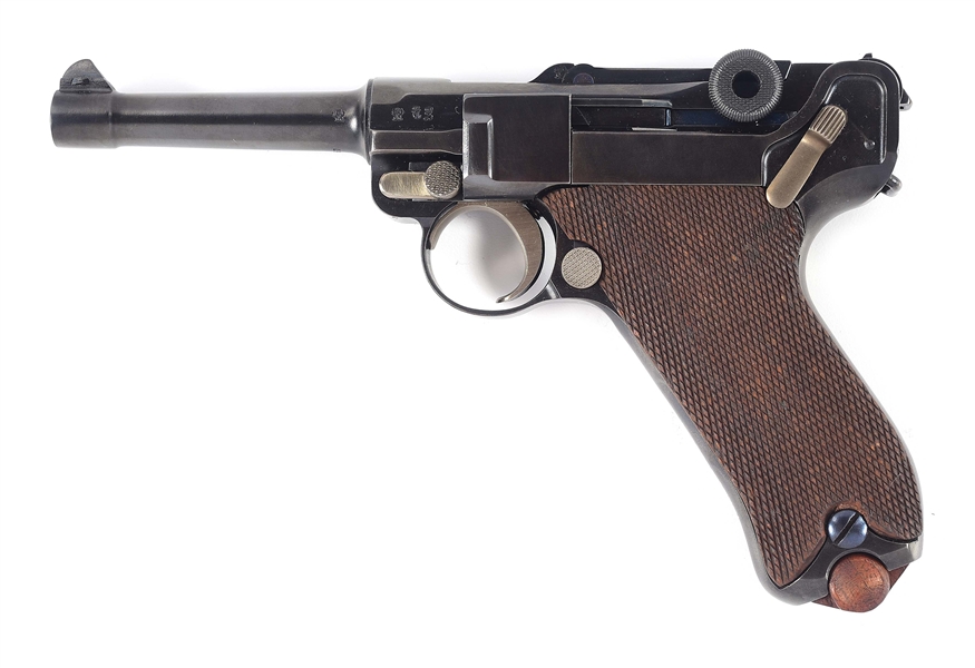 (C) WONDERFULLY RESTORED DWM FIRST ISSUE P.08 LUGER SEMI-AUTOMATIC PISTOL.