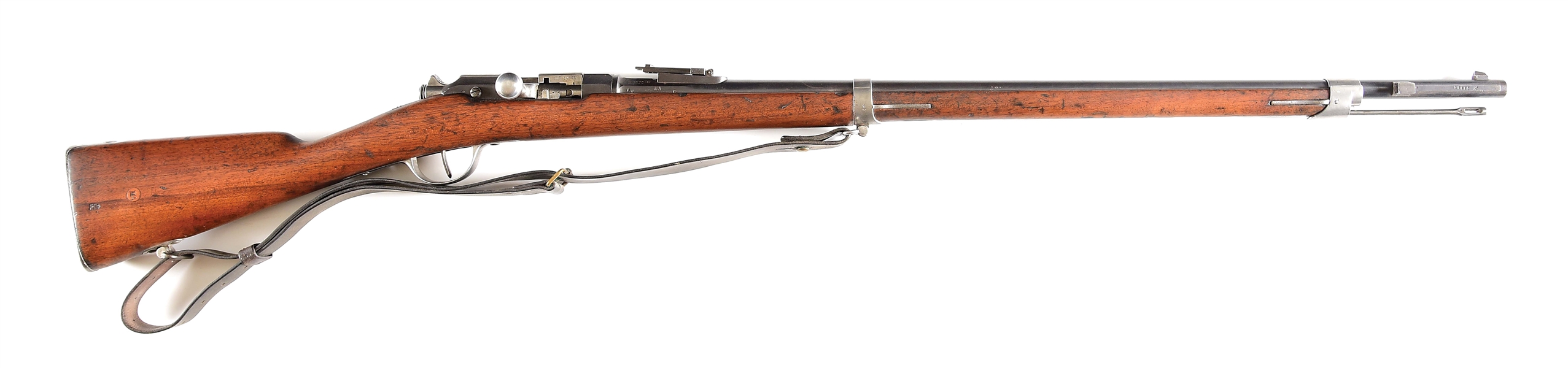 (A) ST. ETIENNE GRAS MLE 1874/80 BOLT ACTION SINGLE SHOT RIFLE.