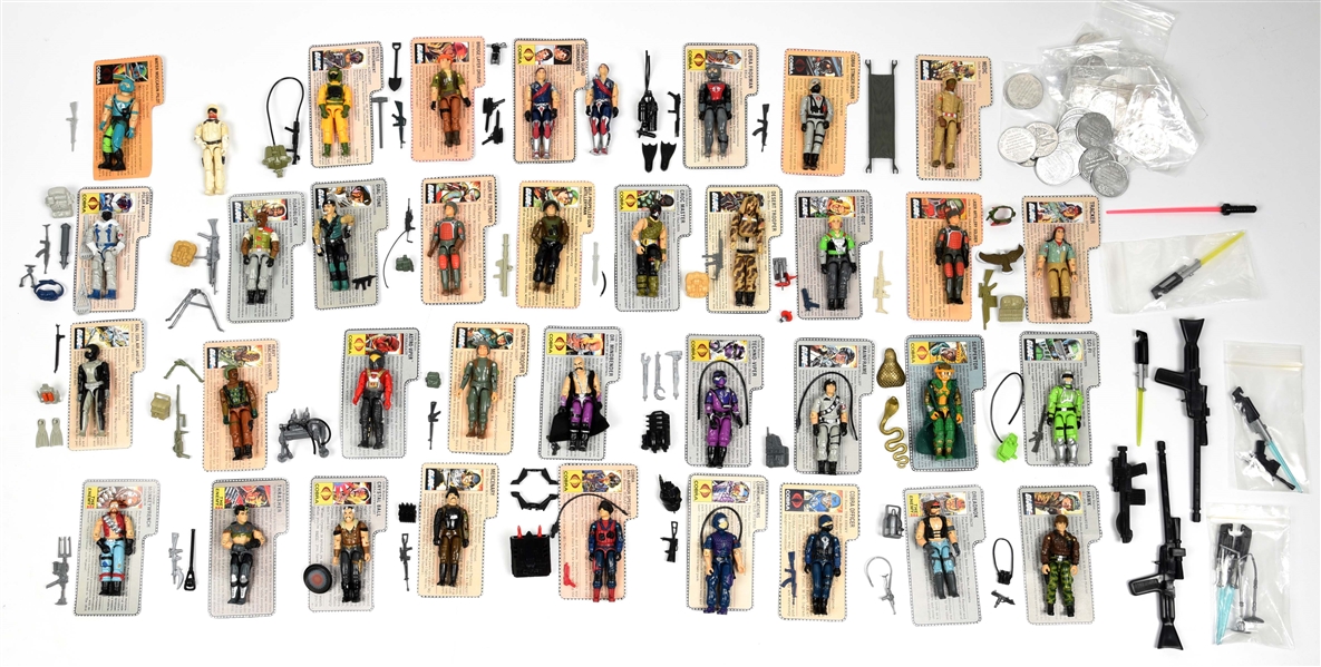 LOT OF APPROX. 35: VARIOUS SMALL SIZE G.I. JOE FIGURES.