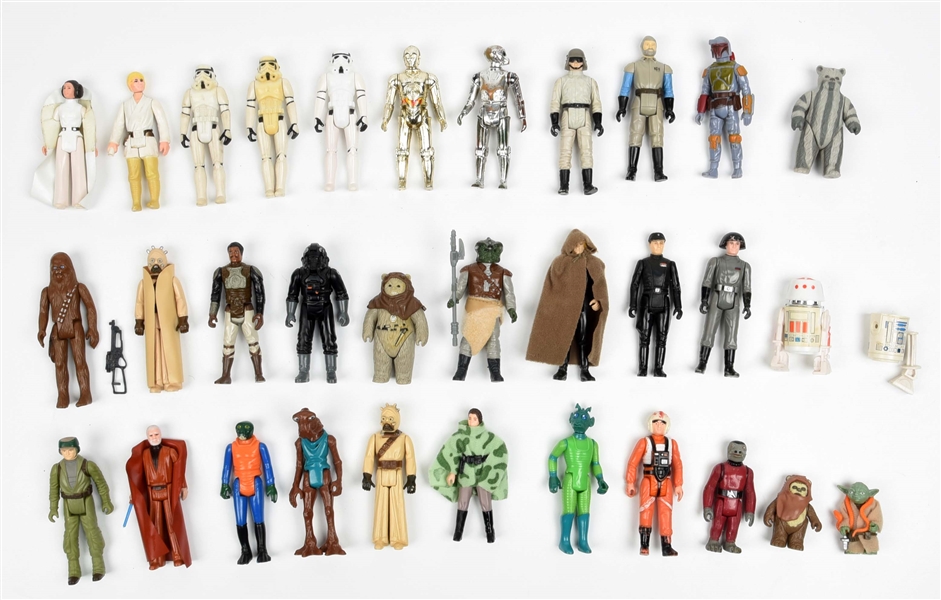 LOT OF APPROX. 30: 3-3/4" STAR WARS FIGURES.