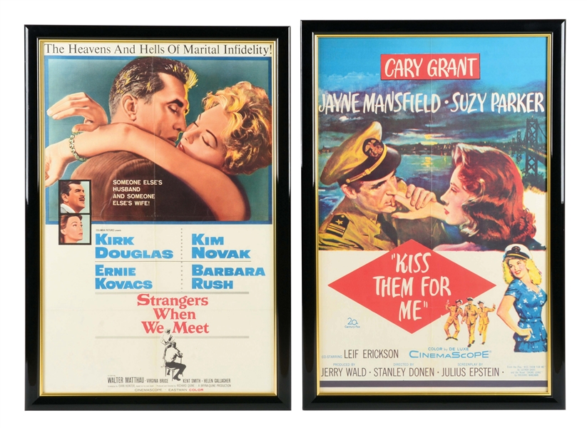 LOT OF 2: FRAMED MOVIE POSTERS.