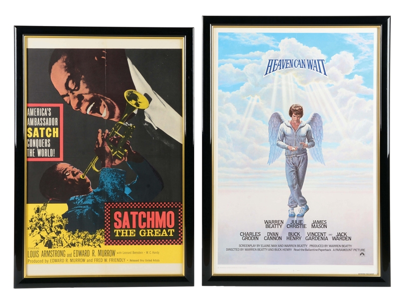 LOT OF 2: FRAMED ENTERTAINMENT POSTERS.