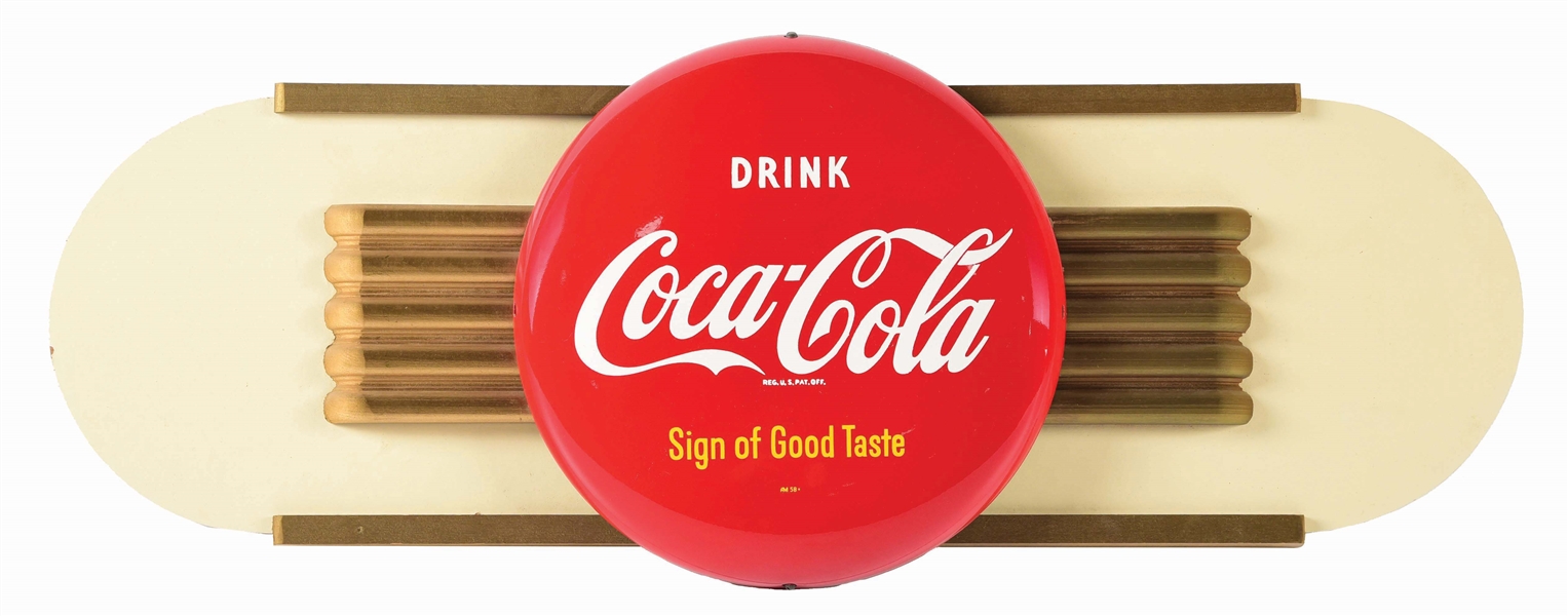 DRINK COCA-COLA SIGN OF GOOD TASTE SIGN.