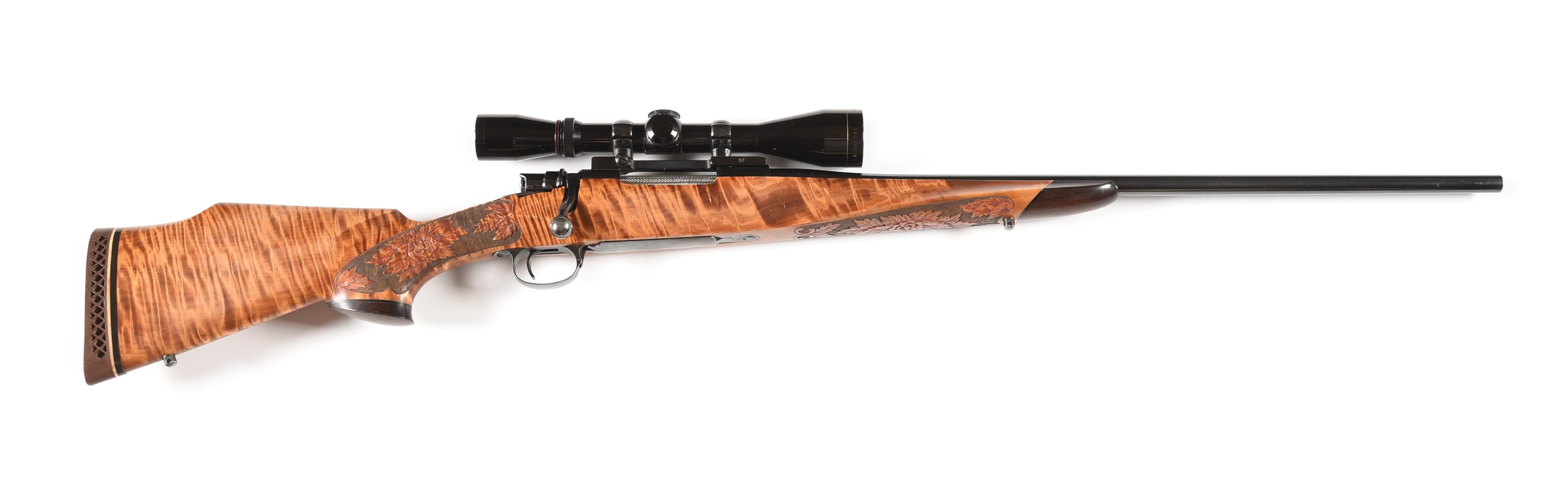 (M) A.I. KNIGHT CUSTOM BOLT ACTION RIFLE WITH LEUPOLD SCOPE IN .25-284.