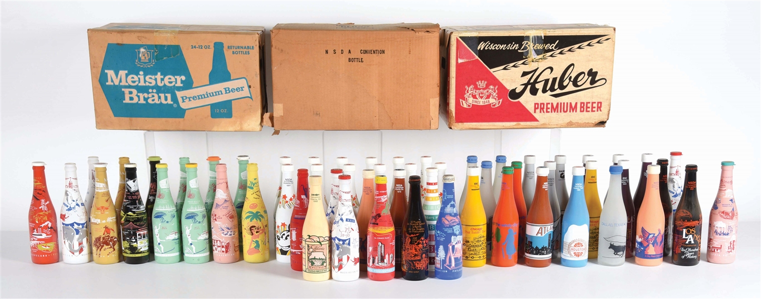 LOT OF 3: BOXES OF VARIOUS BEVERAGE BOTTLES.