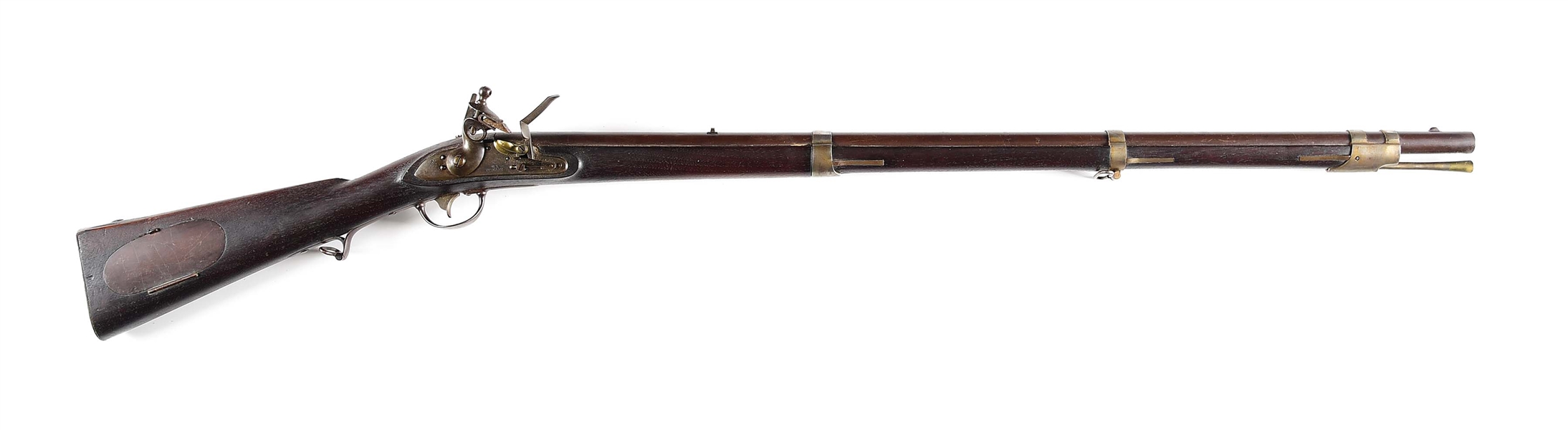(A) EXCEPTIONAL HIGH CONDITION US M1817 "COMMON RIFLE" CONTRACT FLINTLOCK RIFLE BY STARR DATED 1824 IN ORIGINAL FLINT.