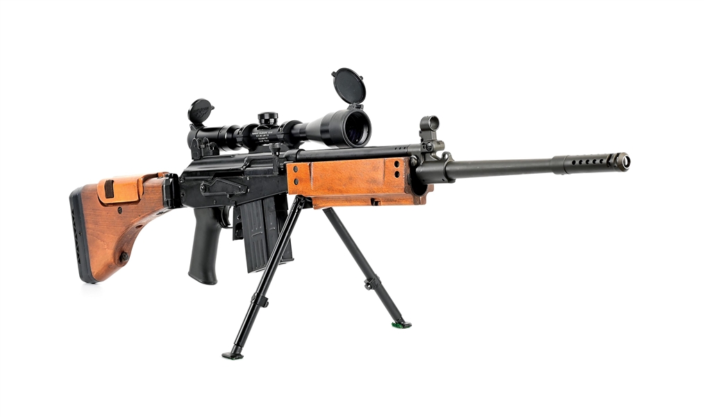 (M) EXTREMELY SCARCE AND DESIRABLE IMI GALIL TZALAFIM "GALATZ" SEMI-AUTOMATIC SNIPER RIFLE WITH NUMBERS MATCHING SCOPE MOUNT.