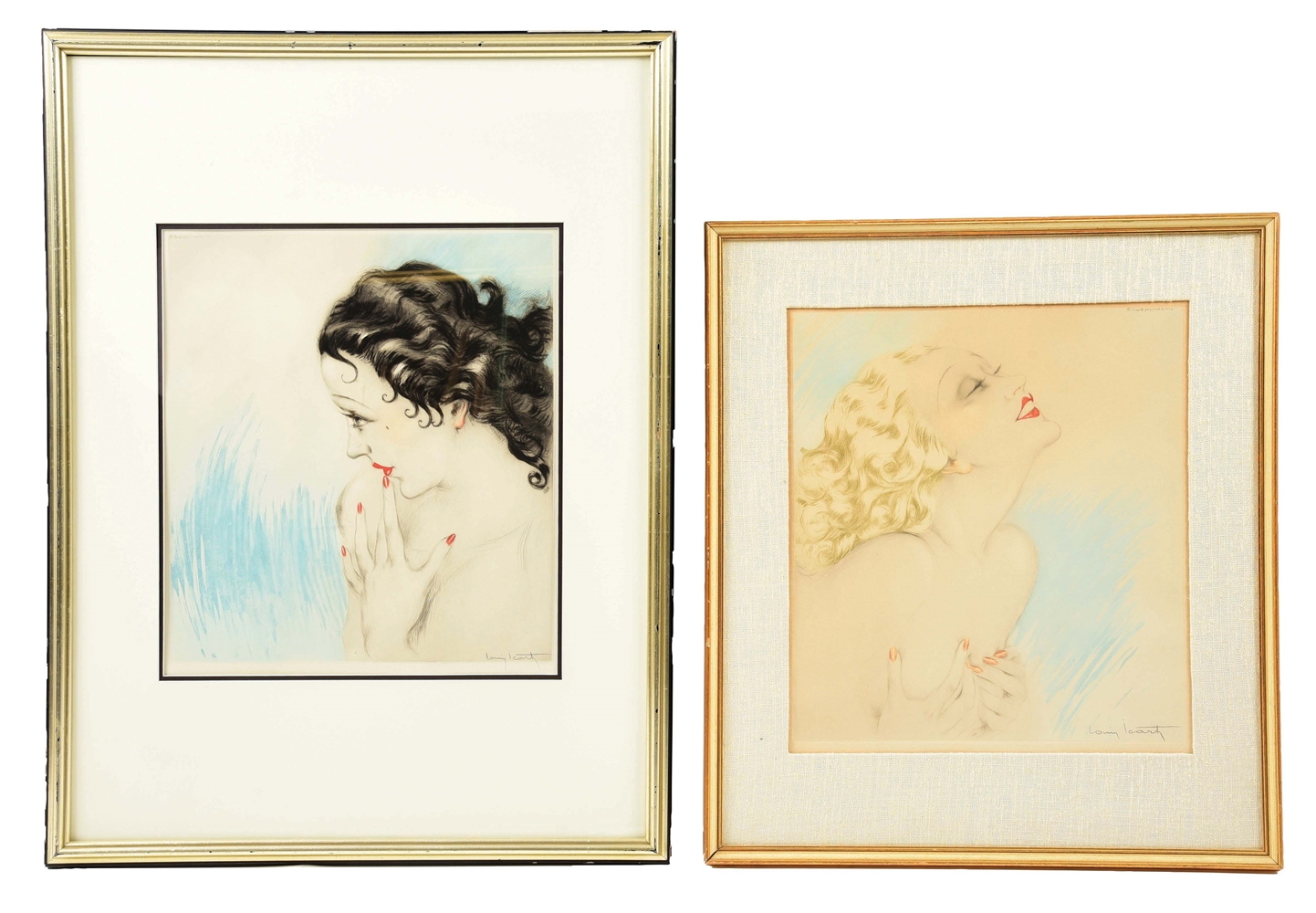 LOT OF 2: LOUIS ICART (FRENCH, 1888 - 1950) "VOLUPTÉ" & "CANDEUR".