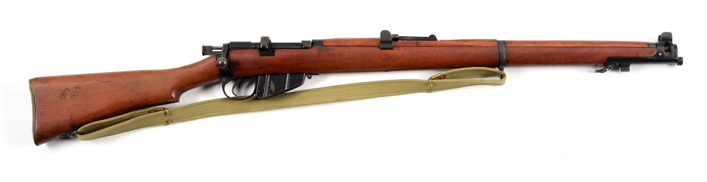 (C) ENFIELD SMLE III BOLT ACTION RIFLE.