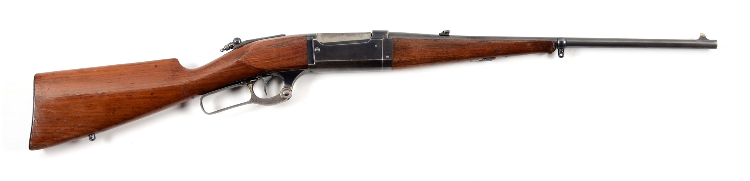 (C) SAVAGE MODEL 1899 LEVER ACTION RIFLE.