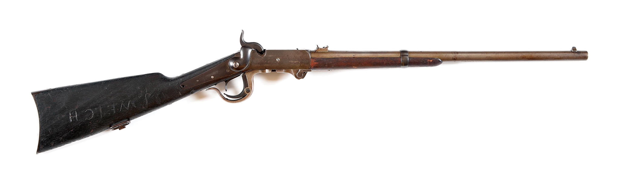 (A) IDENTIFIED CONFEDERATE CAPTURED BURNSIDE CARBINE OF JOHN L. WELCH, 2ND MARYLAND CAVALRY, CSA, CAPTURED AT THE BATTLE OF PIEDMONT.