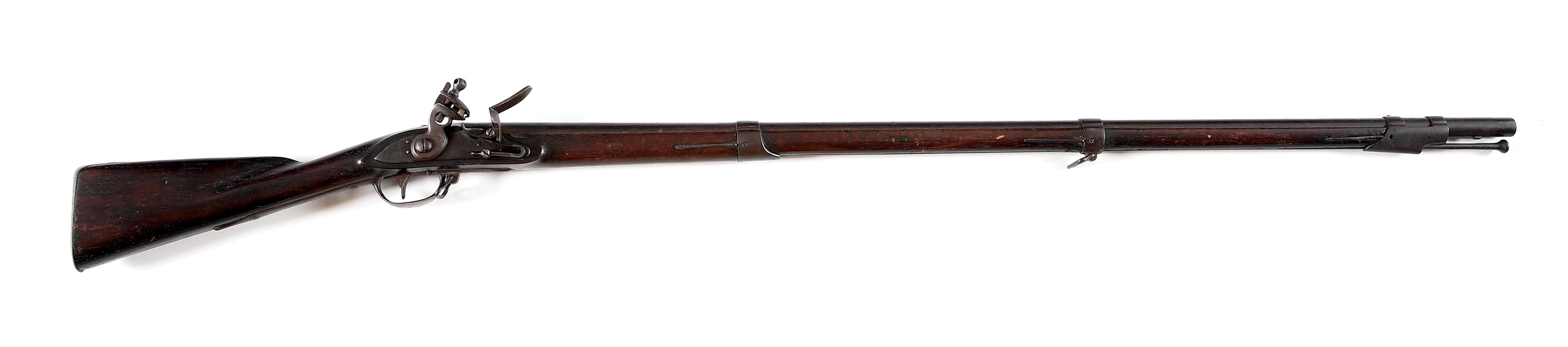 (A) SCARCE HASLETT MARKED MODEL 1797 VIRGINIA CONTRACT FLINTLOCK MUSKET WITH PERIOD HASLETT SIGNED DOCUMENT.