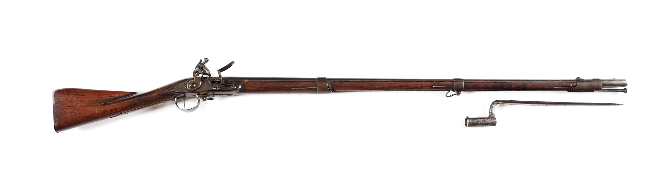 (A) MARYLAND BRANDED 1800 DATED US SPRINGFIELD MODEL 1795 MUSKET WITH BAYONET.