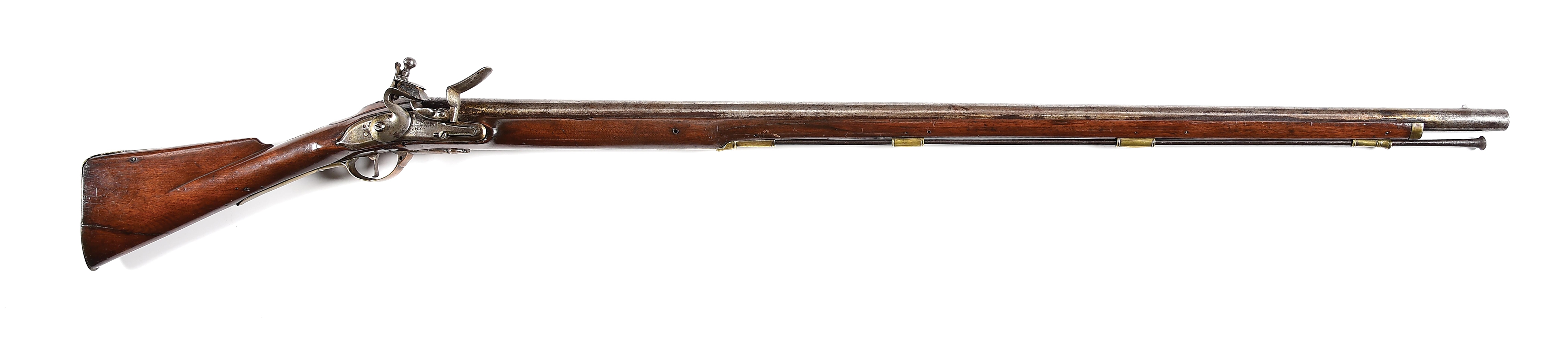 (A) MARYLAND BRANDED COMMITTEE OF SAFETY STYLE MUSKET WITH LOCK MARKED J. J. BEHR.