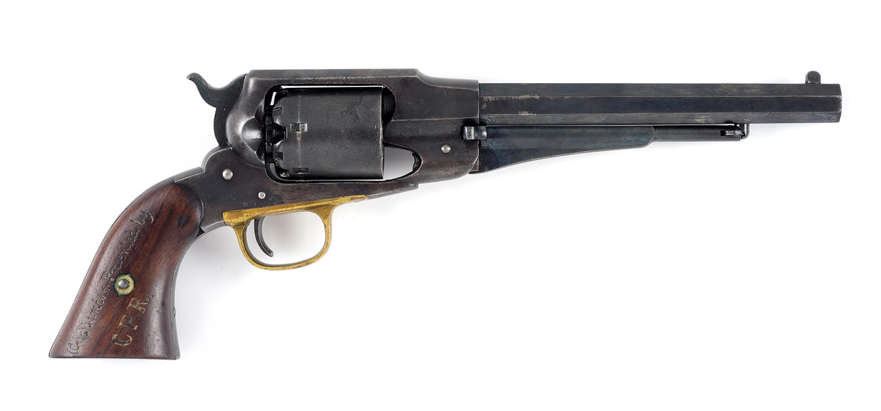 (A) WONDERFUL CAPTURED AND PRESENTED REMINGTON NEW MODEL REVOLVER FROM A DELAWARE TROOPER IN THE 9TH VIRGINIA CAVALRY AND COURIER AT JACKSON’S HEADQUARTERS.