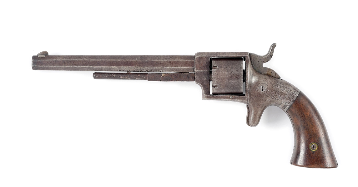 (A) RARE CIVIL WAR BACON NAVY REVOLVER PRESENTED TO COL. WILLIAM SCHLEY BY THE 8TH MARYLAND. 