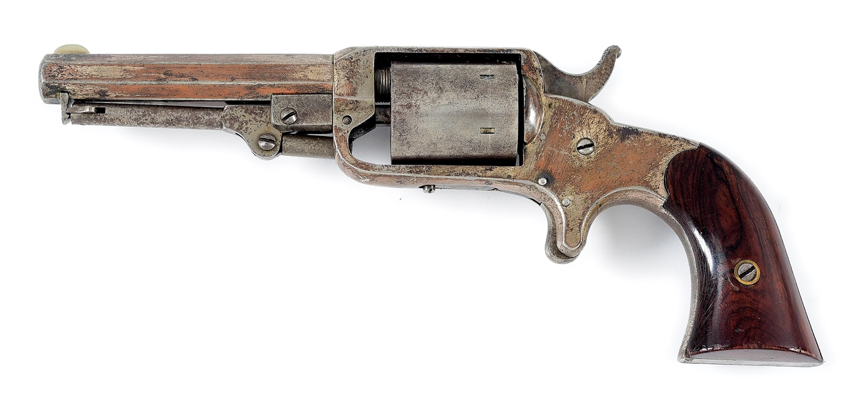(A) RARE JAMES REID REVOLVER MODEL 4 CONVERTIBLE POCKET REVOLVER CARRIED BY SOUTHERN SYMPATHIZER J. THADDEUS STARR.